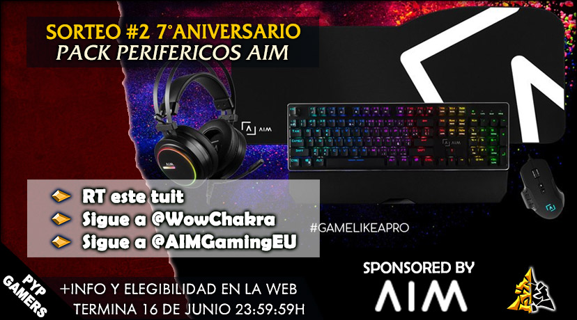 Sorteo 1x Pack Perifericos AIM Pro