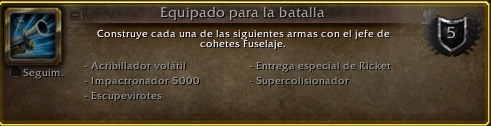Guía equipado para la batalla