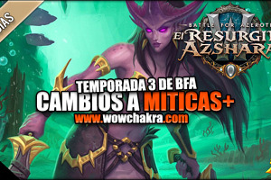 Novedades Míticas+ en la Temporada 3 de Battle for Azeroth