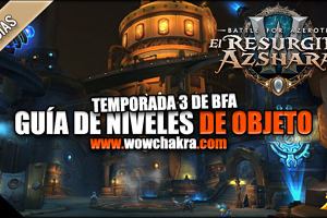 Niveles de objeto Temporada 3 de Battle for Azeroth