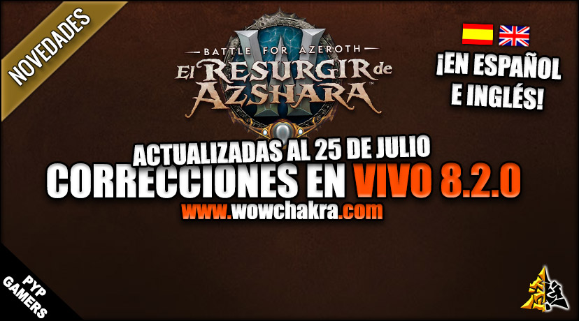 Correcciones en vivo de World of Warcraft