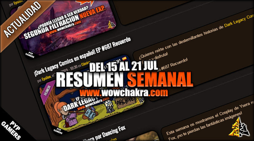 Resumen semanal wowchakra
