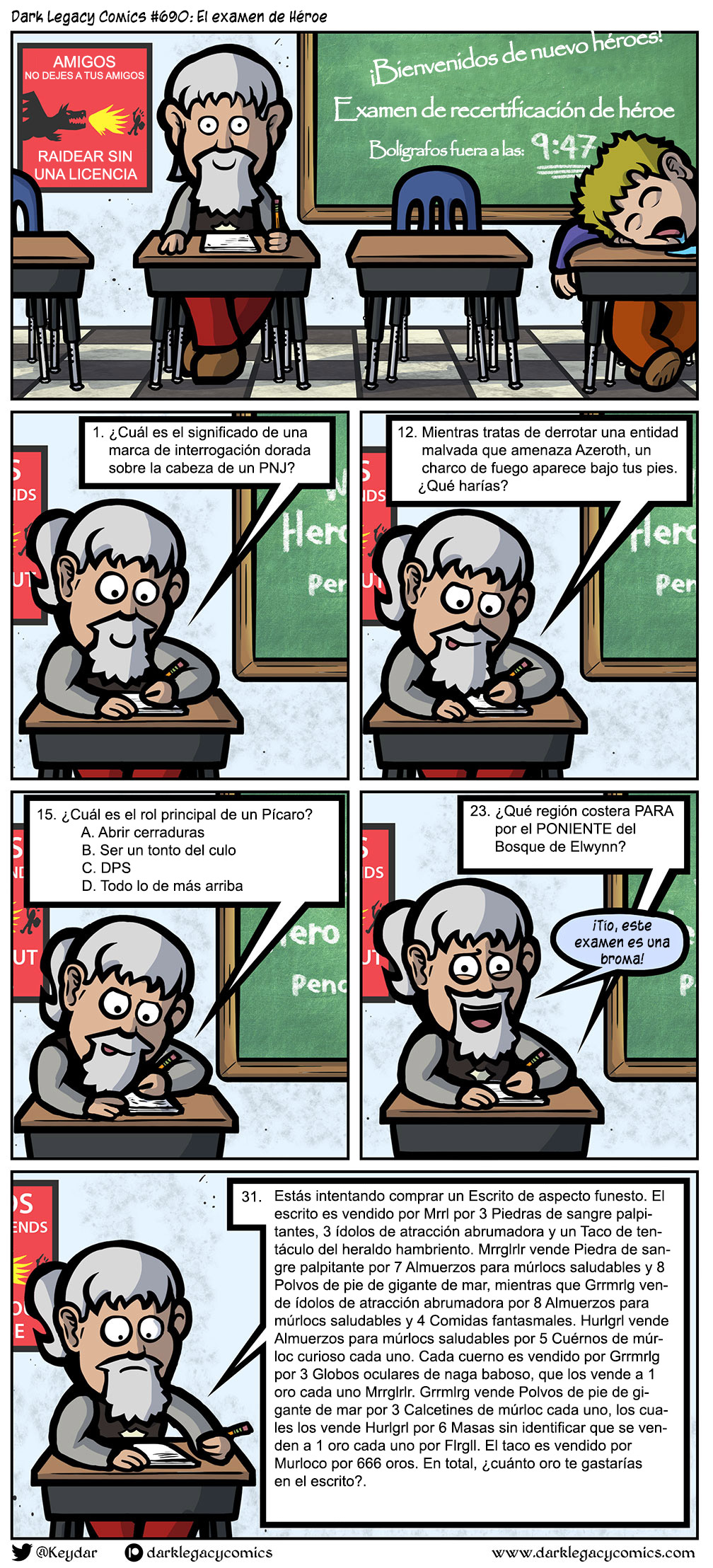 ¡Dark Legacy Comics en español! Episodio #690