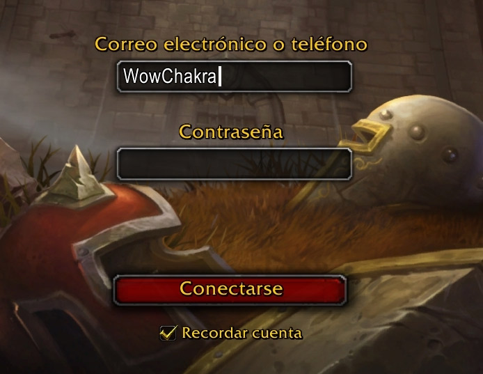 Inicia sesion en WoW con tu teléfono