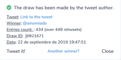 Ganador Sorteo