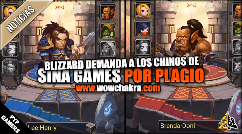 Blizzard demanda a Sina Games por Plagio