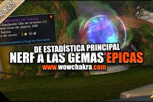 Nerf a las gemas épicas de estadística principal 8.2.5