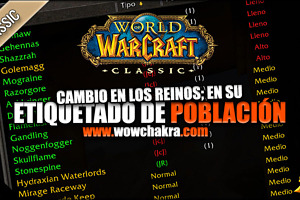 Cambio en el etiquetado de la población de los reinos