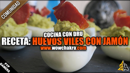 Receta Huevos Viles con Jamón