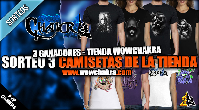 Sorteo 3x Camisetas de la Tienda de WowChakra