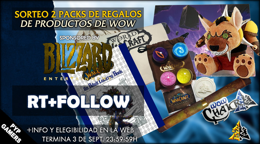 Sorteo 2x packs de productos oficiales de World of Warcraft