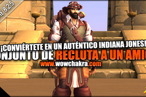 Conjunto del nuevo Recluta a un Amigo en el Parche 8.2.5 | Atuendo del Explorador Renombrado