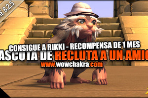 Rikki mascota recompensa por 1 mes del nuevo Recluta a un Amigo en el Parche 8.2.5