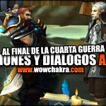 Reacciones y diálogos de los PNJ Alianza al final de la Cuarta Guerra en español | Parche 8.2.5