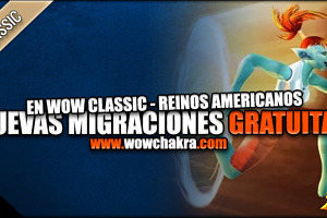 Nuevas transferencias de personajes gratuitas en WoW Classic para los Reinos Americanos