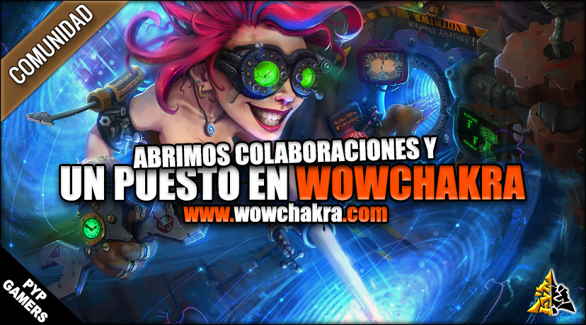 Buscamos Colaboradores y abrimos un Puesto a tiempo parcial remunerado en WowChakra