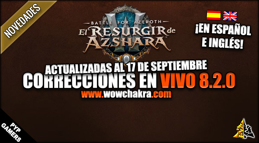 Correcciones en vivo de World of Warcraft