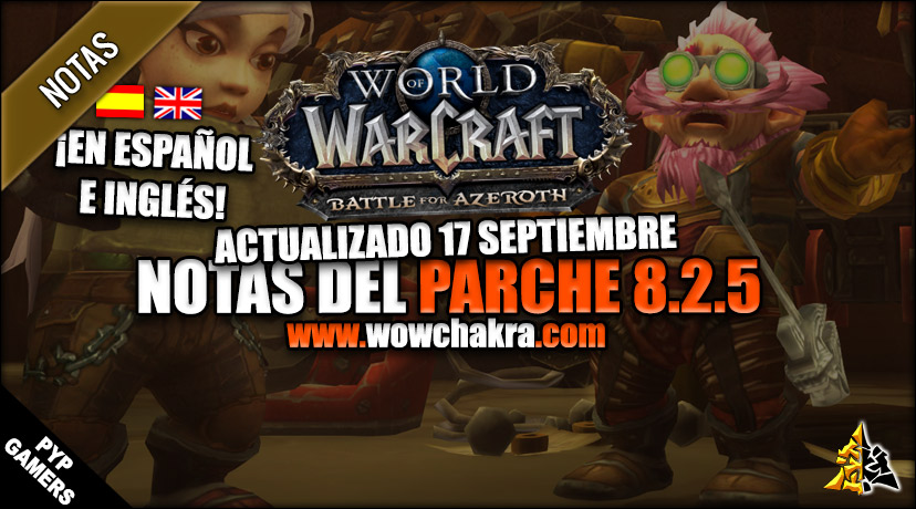 Notas del Parche de Battle for Azeroth 8.2.5