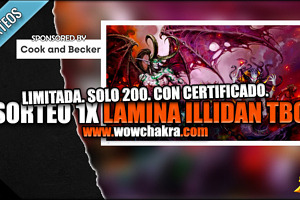Sorteo 1x lámina ed. limitada de Illidan, Kael'thas, Lady Vashj y Akama numerada y con certificado de autenticidad | Patrocinado por Cook and Becker Art Galleryvv