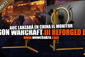 La marca de monitores AOC lanzará en China una versión "Warcraft III Remastered Edition" de su gama AGON de 27"