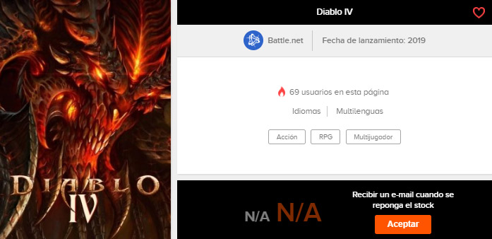 Diablo 4 reservas