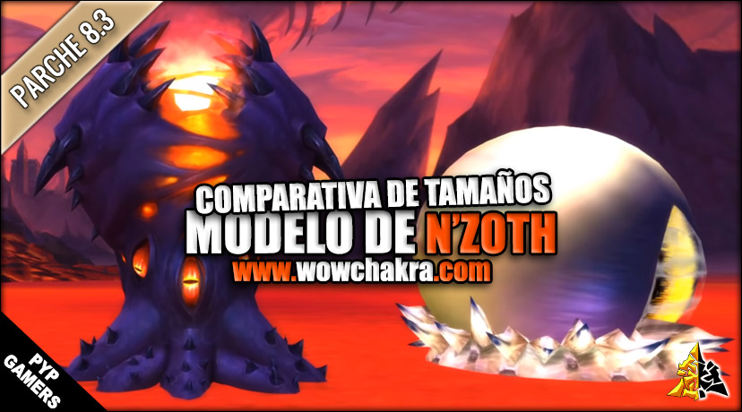 Nuevo modelo de N'Zoth y comparativa con un Humano, Yogg'saron y C'Thun | Novedades Datamining RPP build 32044