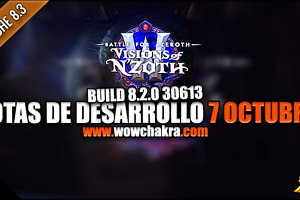 Notas del contenido del Parche 8.3.0 Visiones de N'Zoth en el RPP | 7 de Octubre