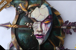 Emblemas de Wow tallados en madera