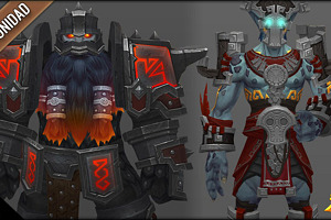 Variaciones de color de la Armadura Dinástica de los Enanos Hierro Negro y Trol Zandalari por Silverleaf