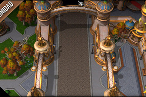 Ciudad de Lunargenta recreada en Warcraft III Reforged