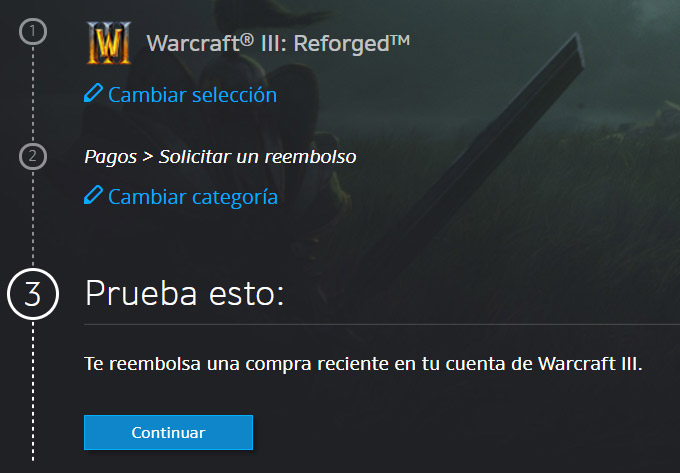 Blizzard ha añadido un sistema de reembolso automático para Warcraft III: Reforged | Azules