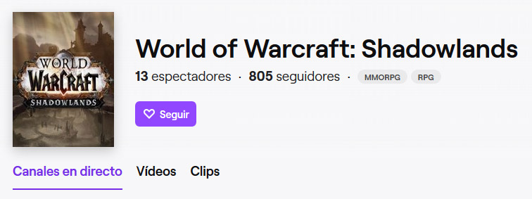 World of Warcraft: Shadowlands ya tiene apartado propio en Twitch.tv | ¿Se acerca la Alfa?