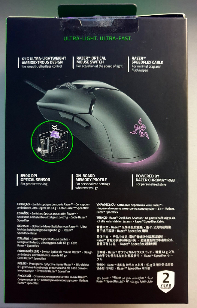 Review de el ratón Razer Viper Mini