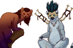 Fanart de animales representando diversos PNJ's de World of Warcraft