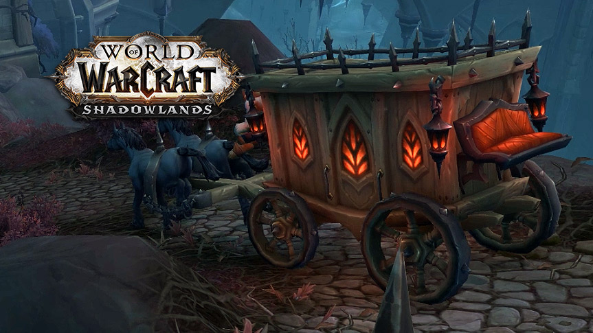 Escena de Revendreth Persecución en Carruaje en Shadowlands