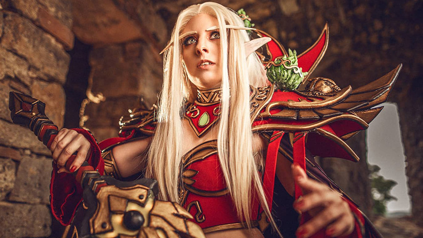 Cosplay de Kael'thas en versión femenina por Aeryal Cosplay