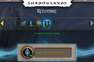 Se podrá comprar un objeto que te suba Renombre 40 a tus alters en el Parche 9.1.5