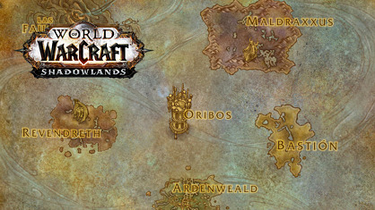 Mapas de las Tierras Sombrías en Español en Shadowlands