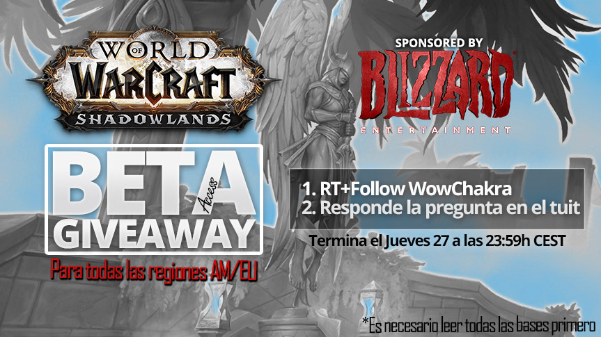 Sorteo de 10 accesos a la Beta de Shadowlands en Twitter