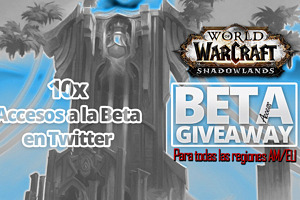 Sorteo de 10 accesos a la Beta de Shadowlands en Twitter