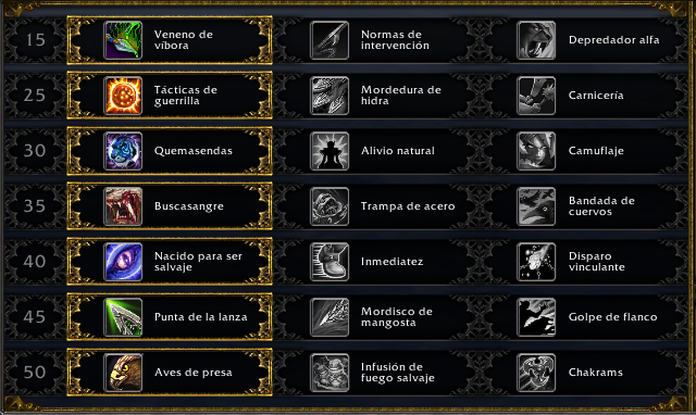 Cambios en Habilidades y Talentos al Cazador | Shadowlands Talentos Cazador Supervivencia Shadowlands