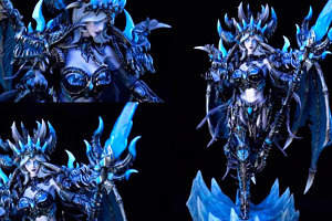 Estatua de Sindragosa en forma humana por Leviathan Studio