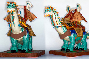 Figura de Brutosaurio de caravana poderoso artesanal