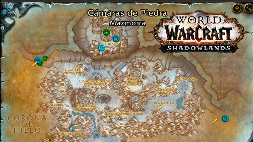 Las mazmorras saldrán marcadas en los mapas antiguos
