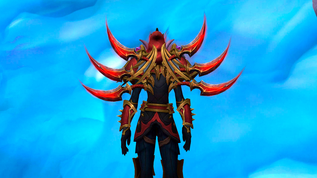 Algunas capas ocultan el arma en Shadowlands