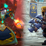 Recreación de la lucha entre un Mago y un Guerrero