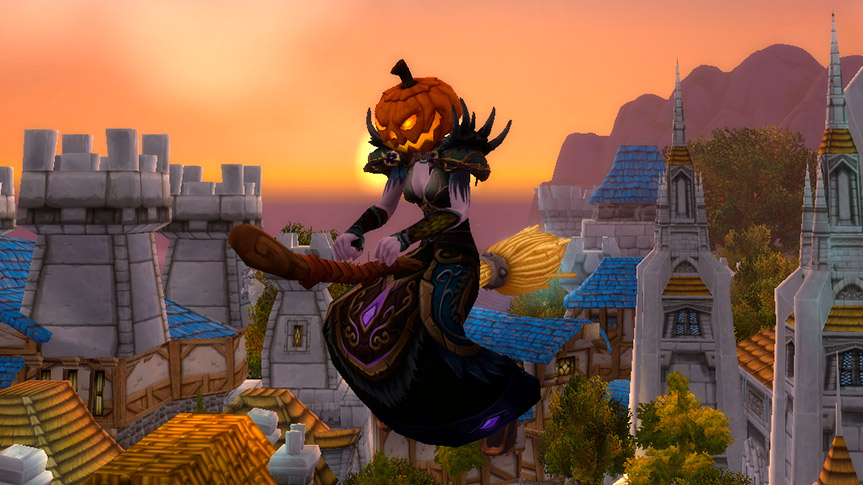 Nueva animación de la Escoba Mágica del evento de Halloween