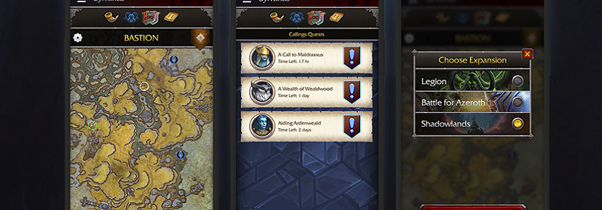 Qué podemos hacer con la app WoW Companion en Shadowlands