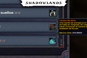 Consigue Cenizas de Alma en la Mesa de Misiones de Shadowlands