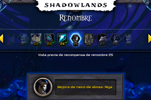 Calendario de Renombre en Shadowlands